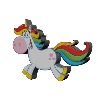 استیکر تزیینی چوبی بانیبو (Banibo) مدل Unicorn15