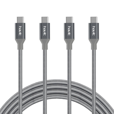کابل شارژر USB-C هویت (Havit) مدل Hv-St003 به طول 1m بسته دو عددی