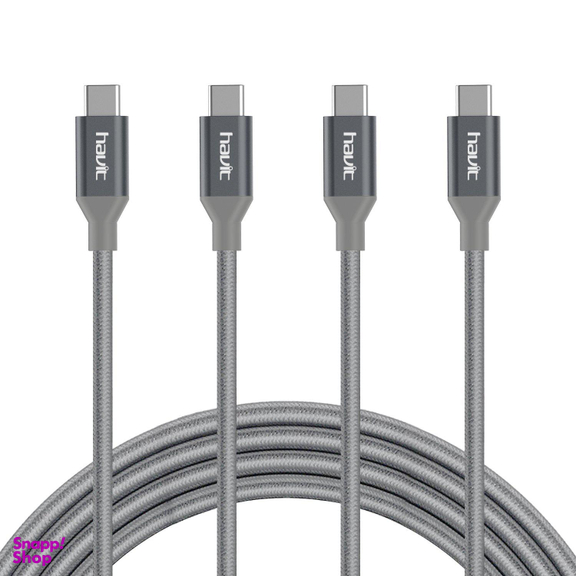 کابل شارژر USB-C هویت (Havit) مدل Hv-St003 به طول 1m بسته دو عددی