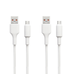 کابل تبدیل USB به Micro USB دبلیو یو دبلیو (Wuw) مدل X118 به طول 1m بسته 2 عددی