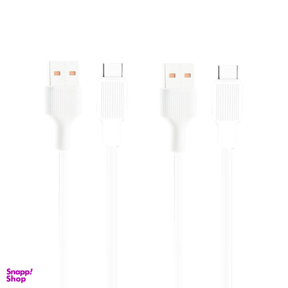 کابل تبدیل USB به USB -C دبلیو یو دبلیو (Wuw) مدل X128 به طول 1m بسته 2 عددی