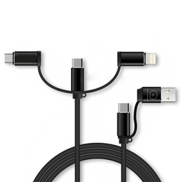 کابل تبدیل USB به Lightning / Micro USB / USB-C دبلیو یو دبلیو (Wuw) مدل X105 به طول 1m
