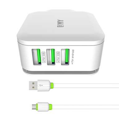 شارژر دیواری امی (Emy) مدل MY-225 به همراه کابل تبدیل Micro USB