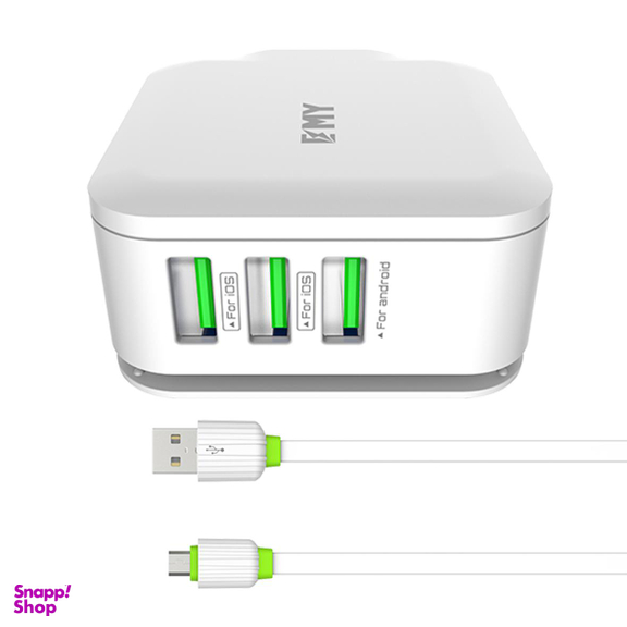شارژر دیواری امی (Emy) مدل MY-225 به همراه کابل تبدیل Micro USB