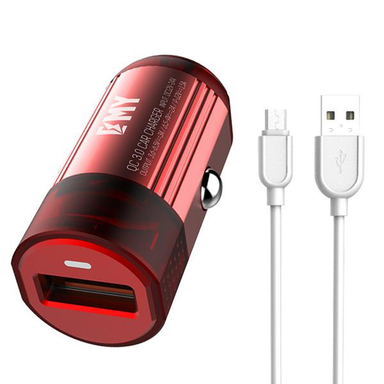 شارژر فندکی امی (Emy) مدل MY-118Q به همراه کابل تبدیل Micro USB