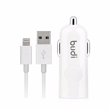 شارژر فندکی بودی (Budi) مدل M8J062L به همراه کابل تبدیل Lightning