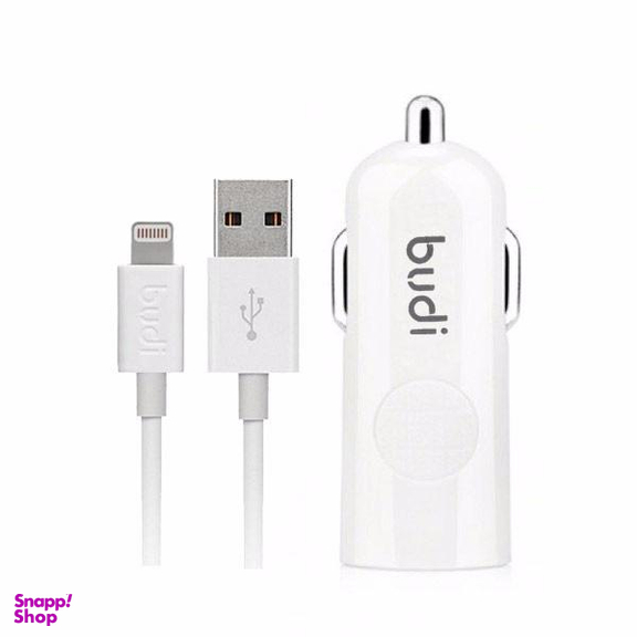 شارژر فندکی بودی (Budi) مدل M8J062L به همراه کابل تبدیل Lightning