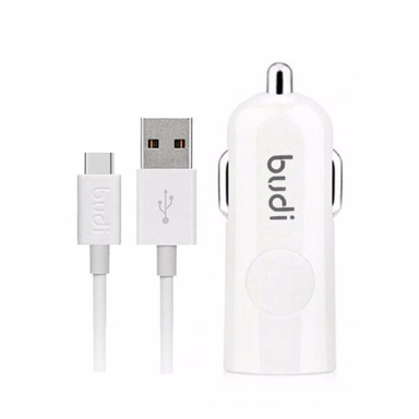 شارژر فندکی بودی (Budi) مدل M8J062Tm به همراه کابل تبدیل USB-C