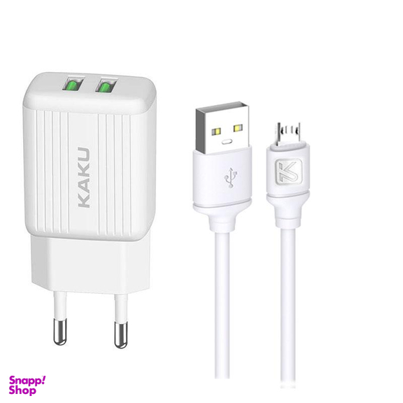 شارژر دیواری کاکو (Kaku) مدل Ksc-373 به همراه کابل تبدیل Micro USB