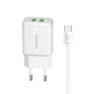 شارژر دیواری کاکو (Kaku) مدل Ksc-373 به همراه کابل تبدیل USB-C