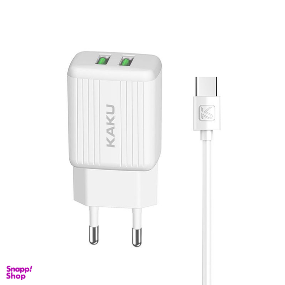 شارژر دیواری کاکو (Kaku) مدل Ksc-373 به همراه کابل تبدیل USB-C