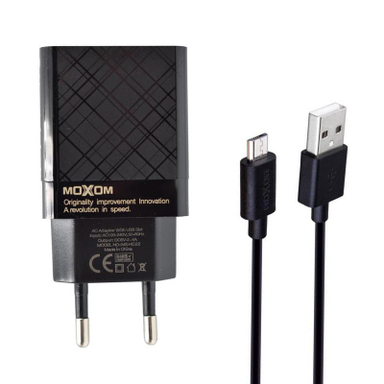 شارژر دیواری موکسوم (Moxom) مدل Mx-Hc22 به همراه کابل تبدیل Micro USB