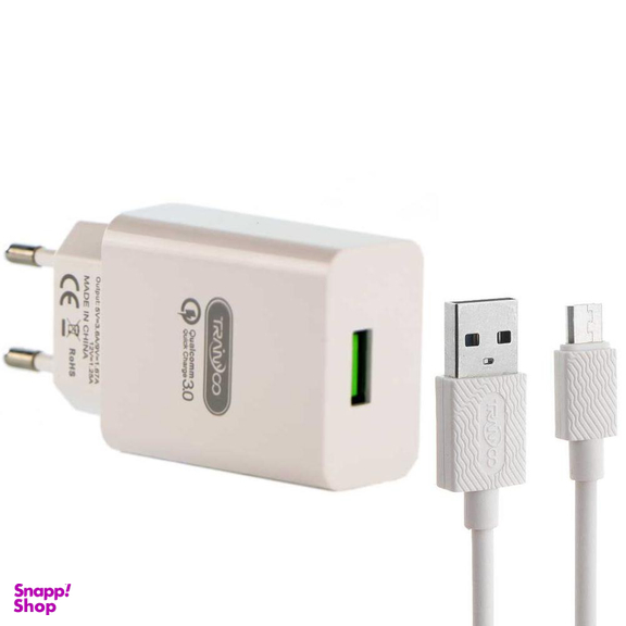 شارژر دیواری ترانیو (Tranyoo) مدل Se4 به همراه کابل تبدیل Micro USB