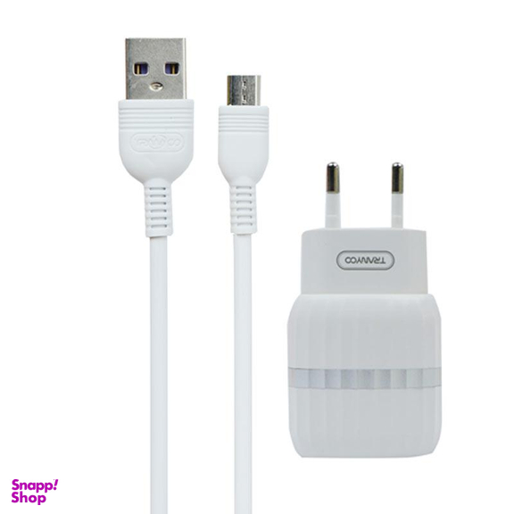 شارژر دیواری ترانیو (Tranyoo) مدل V50 به همراه کابل تبدیل Micro USB