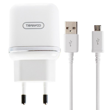 شارژر دیواری ترانیو (Tranyoo) مدل V60 به همراه کابل تبدیل Micro USB