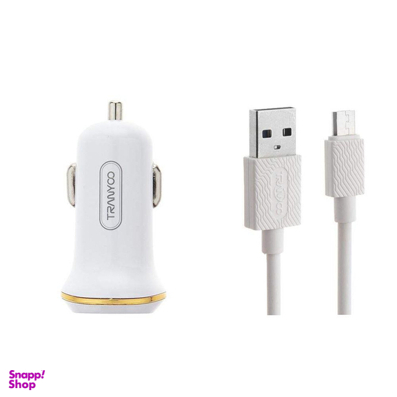 شارژر فندکی ترانیو (Tranyoo) مدل C11 همراه به همراه کابل تبدیل Micro USB