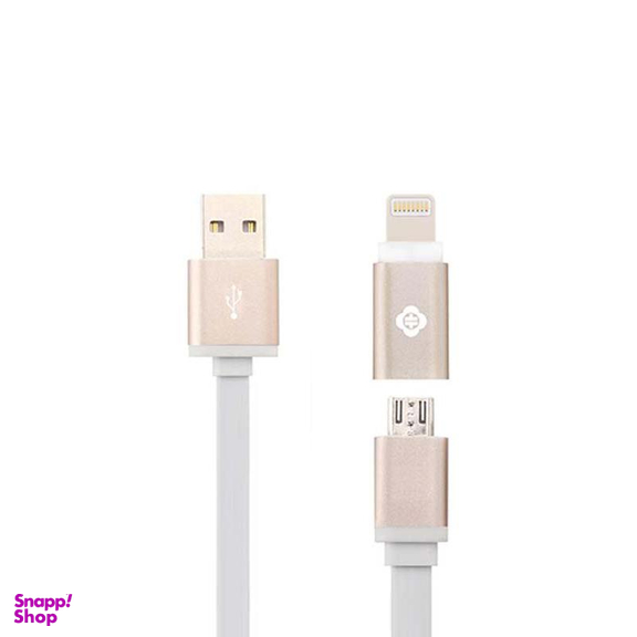 کابل تبدیل USB به Micro USB / Lightning توتو (Totu) مدل Tks-1200 به طول 1.2m