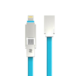 کابل تبدیل USB به Micro USB/Lightning راک اسپیس (Rock Space) مدل M7 Rcb0522 به طول 1m