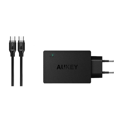 شارژر دیواری آکی (Aukey) مدل Pa-Y2 به همراه کابل USB-C