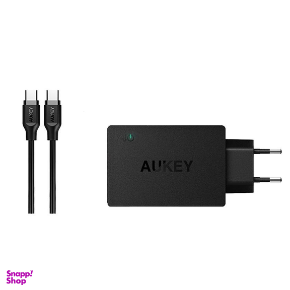 شارژر دیواری آکی (Aukey) مدل Pa-Y2 به همراه کابل USB-C