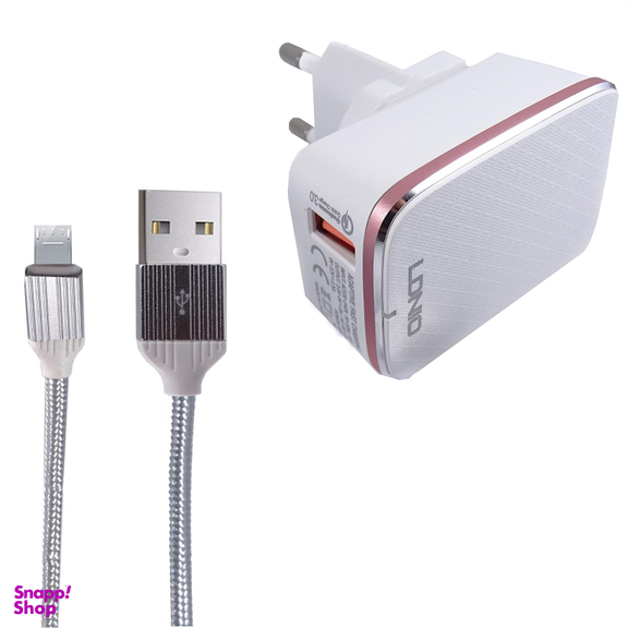 شارژر دیواری الدینیو (Ldino) مدل A1204Q به همراه کابل تبدیل Lightning