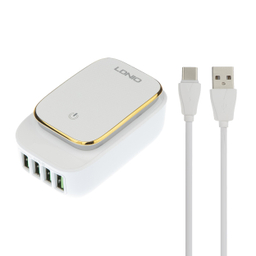 شارژر دیواری الدینیو (Ldino) مدل A4405 به همراه کابل تبدیل USB-C