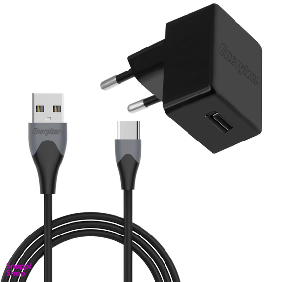 شارژر دیواری انرجایزر (Energizer) مدل Ac1Q3Euuc23 به همراه کابل تبدیل USB-C