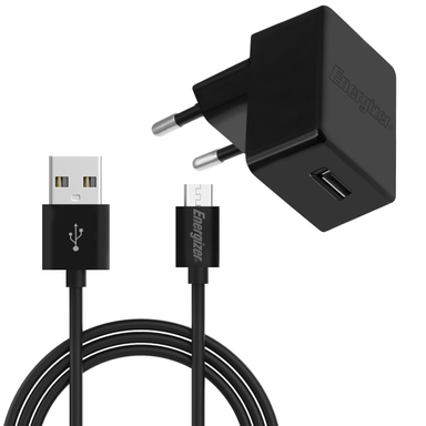شارژر دیواری انرجایزر (Energizer) مدل Aca1Aeucmc3 به همراه کابل تبدیل Micro USB