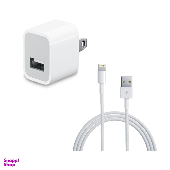 شارژر دیواری بوف (Buff) مدل Powerplus-4X به همراه کابل تبدیل Lightning