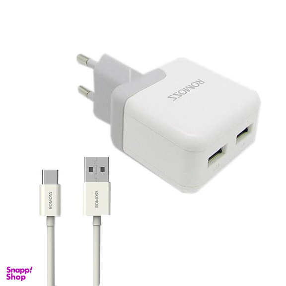 شارژر دیواری روموس (Romoss) مدل Ac12S به همراه کابل تبدیل USB-C