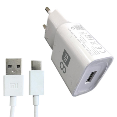 شارژر دیواری شیائومی  (Xiaomi) مدل M-08Es به همراه کابل تبدیل USB-C