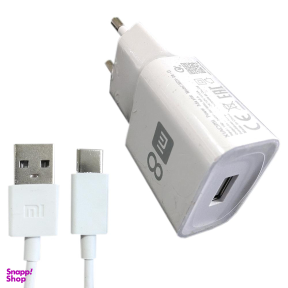شارژر دیواری شیائومی  (Xiaomi) مدل M-08Es به همراه کابل تبدیل USB-C