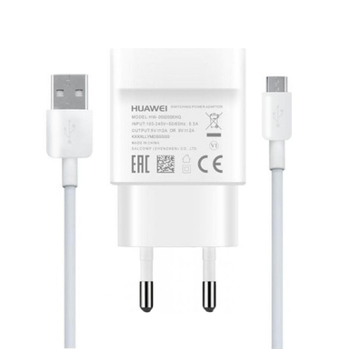شارژر دیواری هوآوی (Huawei) مدل Hw-059200Ehq به همراه کابل تبدیل Micro USB