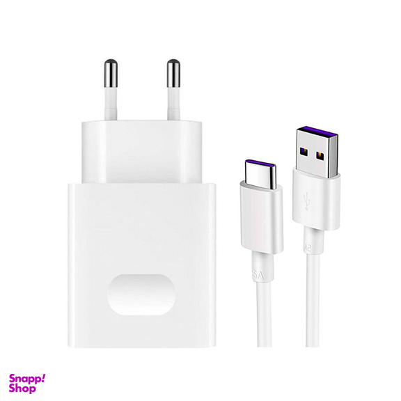 شارژر دیواری هوآوی (Huawei) مدل Hw-059200Ehq به همراه کابل تبدیل USB-C