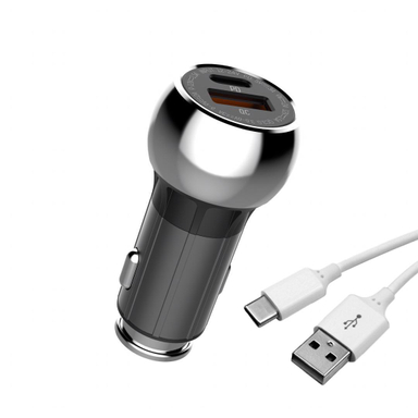 شارژر فندکی الدینیو (Ldino) مدل C1 به همراه کابل تبدیل USB-C
