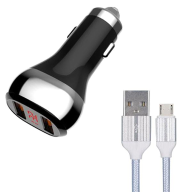 شارژر فندکی الدینیو (Ldino) مدل C2 به همراه کابل تبدیل Micro USB