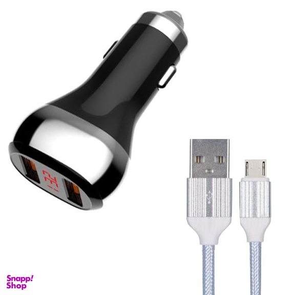شارژر فندکی الدینیو (Ldino) مدل C2 به همراه کابل تبدیل Micro USB