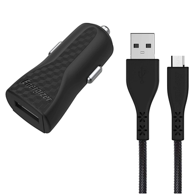شارژر فندکی انرجایزر (Energizer) مدل Dc1Almcm به همراه کابل تبدیل Micro USB