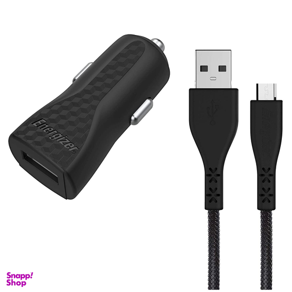 شارژر فندکی انرجایزر (Energizer) مدل Dc1Almcm به همراه کابل تبدیل Micro USB