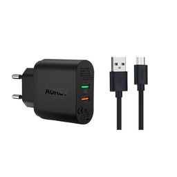 شارژر دیواری آکی مدل Pa-T13 به همراه کابل تبدیل Micro USB
