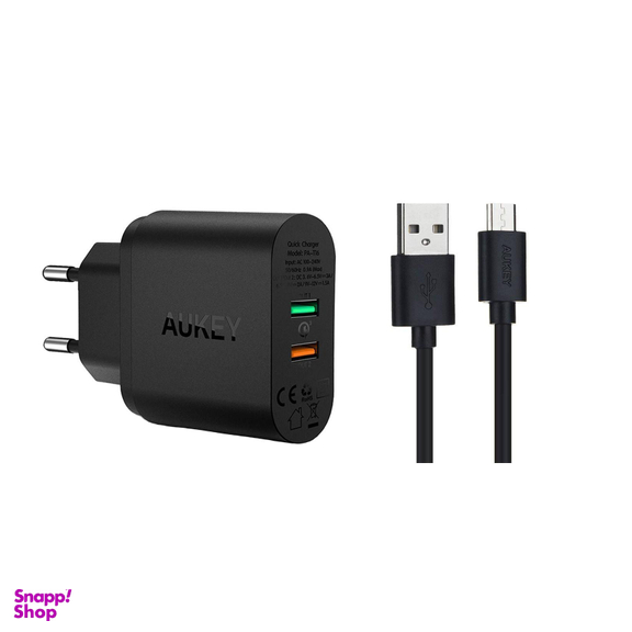 شارژر دیواری آکی مدل Pa-T13 به همراه کابل تبدیل Micro USB
