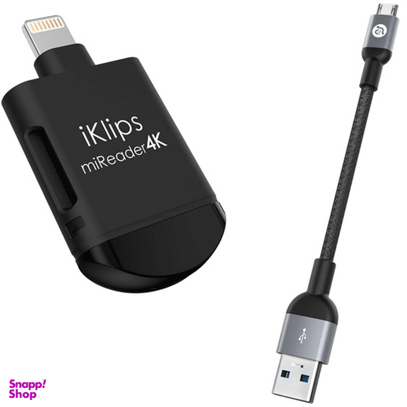 کارت خوان آدام المنتس (Adam Elements) مدل Iklips Mireader 4K With 64Gb Microsd با کانکتور Lightning