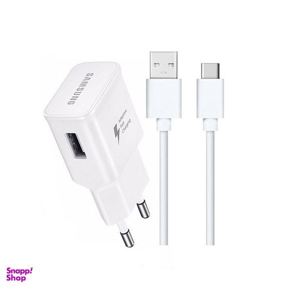 شارژر اصلی فست شارژ سامسونگ مدل EP TA300CWEGKR با کابل Type C