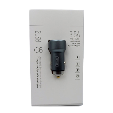 شارژر فندکی فست شارژ ترانیو (Tranyoo) مدل C6 نقره ای