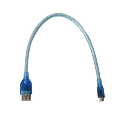 کابل Micro USB به مادگی USB پی نت (P Net) طول 30 سانتیm
