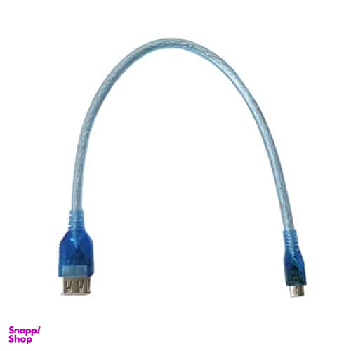 کابل Micro USB به مادگی USB پی نت (P Net) طول 30 سانتیm