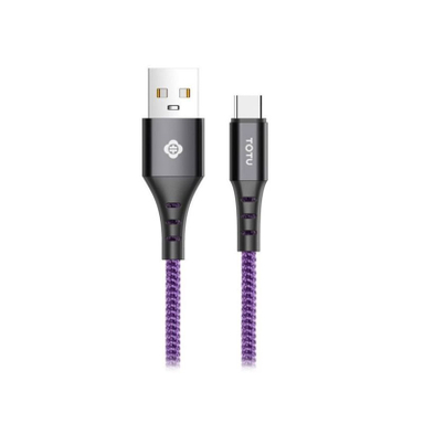 کابل سوپر فست شارژ USB به Type C توتو (Totu) مدل 5 آمپر 5a QUICK CHARGE BTA 024 طول 1m
