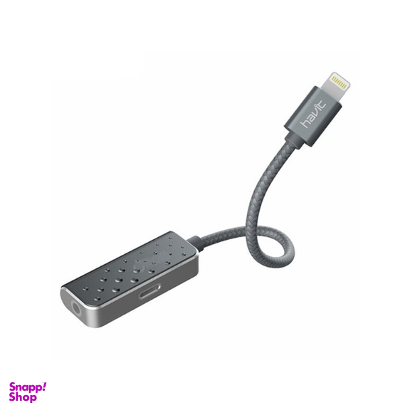 کابل مبدل Lightning نر به جک 3.5mm صدا مادگی هویت (Havit) مدل H011