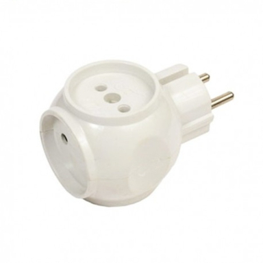 مبدل 3 شاخه برق توپی معین الکتریک (Moein Electric)