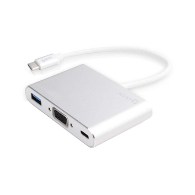 مبدل Type C به VGA و USB 3 دیتک (Dtech) مدل DT T0023